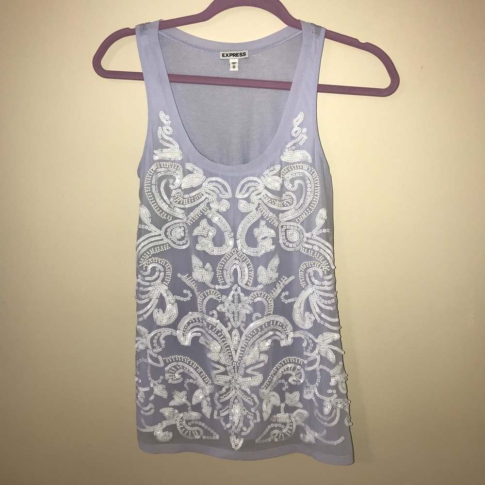 Express embroidered tank NWOT